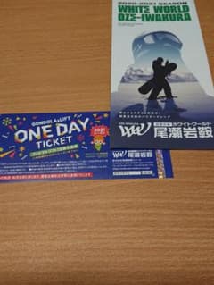Dr.イエローさん専用 ホワイトワールド 尾瀬岩鞍スキー場 リフト券のサムネイル