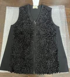 最終お値下げ　ユナイテッドアローズ　フラワーチュールニットベスト UNITED ARROWS（ユナイテッドアローズ）の「フラワー チュール