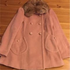 コート INGNI 美品 ファー  ラビット Ａライン  ピンク イングのサムネイル