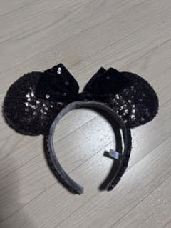 ディズニー ミニー カチューシャ ブラック スパンコールのサムネイル