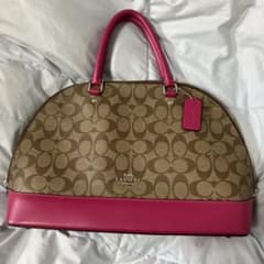 COACH シグネチャー ハンドバッグ ピンクのサムネイル