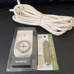 SUUNTO A-10 コンパスとポケットナイフと縄セットのサムネイル