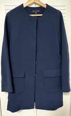 UNIQLO ネイビー コート Mサイズのサムネイル