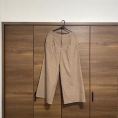 hushush ハッシュアッシュ　チェック　ワイドパンツ　秋　冬のサムネイル