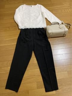 オペークドットクリップ　レース　ブラウス　新品　タグ付きのサムネイル