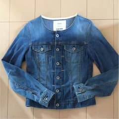 プラステ ノーカラー デニムジャケット Gジャンのサムネイル