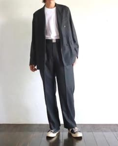 アプレッセ 23AW ダブルブレステッドジャケット 2 チャコール 2023AW 