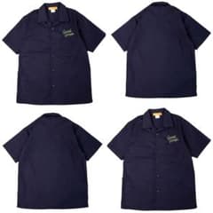 GAVIAL GVL-GG-41 オープンカラーワークシャツ ネイビー即完品のサムネイル