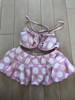 衣料類全て1200円以下 水着 ドット柄ピンク ビキニのサムネイル