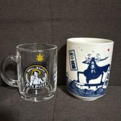 ONE PIECE ガラス製マグカップ、ボンクレー湯呑みセット - メルカリ