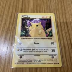 未開封 ポケモンカード英語版　US シャドウレス　US ピカチュウ　未使用　美品 状態C〕ピカチュウ(未開封/英語版/レッドチーク/シャドウレス/E3箔押