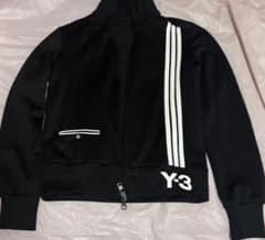 Y-3 黒 ジップアップジャケット　ジャージ 長袖　Ｓ　ダブルジップ Y-3 黒 ジップアップジャケット ジャージ 長袖 S ダブルジップ - メルカリ