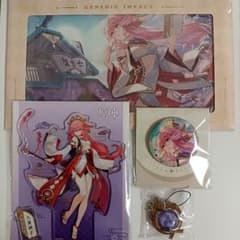 原神 グッズ まとめ売り 缶バッジ アクスタ 色紙 コンサート限定あり 原神 八重神子 色紙 アクスタ 缶バッジ - メルカリ