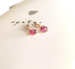 agete ルビー ピアス K14 WEB限定》シルバーピアス｜ピアス｜アガット 公式オンラインストア