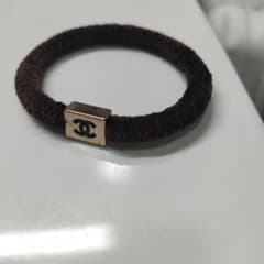 CHANEL ヘアゴム ココマーク ブラウンのサムネイル