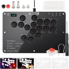 アケコン レバーレス コントローラー 16ボタン·RP2040搭載·全機種対応