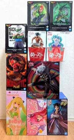 【ドラゴンボール/猫猫/ルフィ他】プライズ10体セットまとめ売り