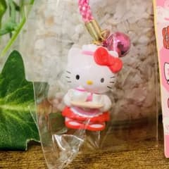 【ハローキティ】ウェイトレスキティ 根付けストラップ レストラン限定 希少品 激レア ご当地キティ レストラン限定 ウェイトレスバージョン 根付