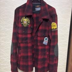 TMT ウールチェックジャケット 赤黒のサムネイル
