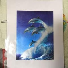 イルカ　インテリア　絵のサムネイル