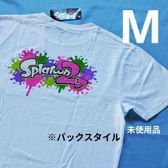 [미사용 · 데드 스톡 제품 · M] 스플래툰 2 ◎ 스플래시 로고 ◎ T 셔츠 ◎ 흰색
