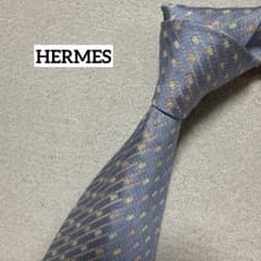 エルメス ネクタイ ブルー ストライプ シルクジャガード - メルカリ
