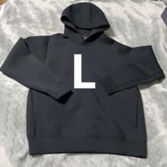 UNIQLO ウルトラストレッチドライスウェットプルパーカ　ブラック Lのサムネイル