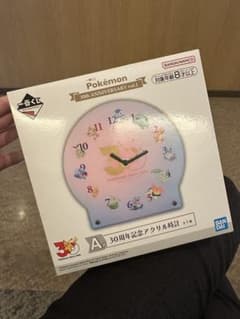 이치 반 쿠지 Pokémon 30 주년 기념 아크릴 시계 A 상