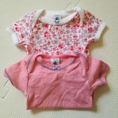 saku様専用☆PETIT BATEAU ロンパース 肌着(美品)のサムネイル