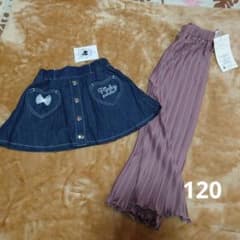 新品・未使用 パンツ&スカッツ110㌢のサムネイル