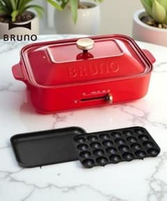 【新品・未使用】BRUNO コンパクトホットプレート レッド BOE021-RDのサムネイル