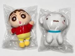 クレヨンしんちゃん しんちゃん・シロのセット ぬいぐるみマスコットのサムネイル