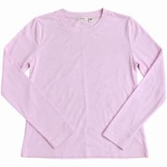 MOUSSY 長袖 Tシャツ コットン 日本製 ピンク Fのサムネイル