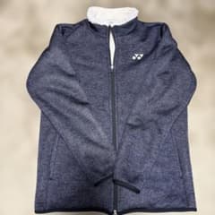 YONEX ダークグレー ジップアップ Mサイズ ウォームアップウェアのサムネイル