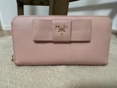 PRADA 財布 レディース サフィアーノ 長財布 リボン