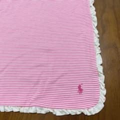 ラルフローレン おくるみ ピンクボーダーのサムネイル