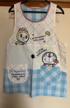 ドラえもん ドラミちゃん エプロン チェック柄のサムネイル