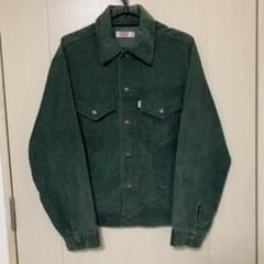 70’s Levi's コーデュロイ ジャケット トラッカージャケット 緑のサムネイル