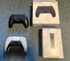 [ジャンク]ps5コントローラー×2,充電スタンドセットのサムネイル