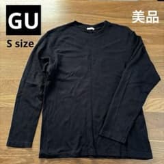 GU ロンT 黒の長袖カットソー　Sサイズのサムネイル