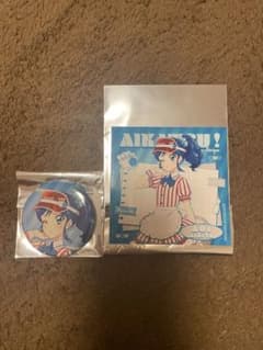 アイカツ ラウンドワン コラボ 霧矢あおい 正方形ブロマイド 缶バッジ