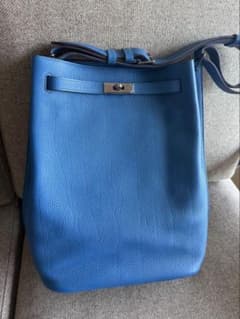 エルメスソーケリー26 HERMES So Kelly 青 トゴ ショルダー - メルカリ