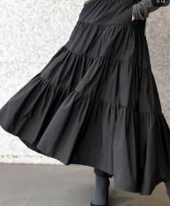 SHE Tokyoティアードロングスカート ブラックsize34のサムネイル