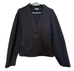 UNIQLO U ブラック カーディガン Mのサムネイル