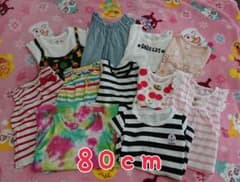 【80cm】夏物＊トップス＊女の子＊11枚セットのサムネイル
