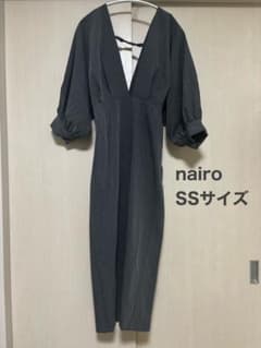 【nairo】Vネック ロングワンピース SSサイズのサムネイル