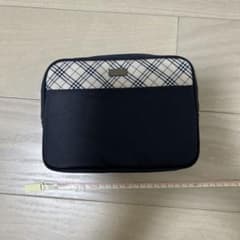 BURBERRY ポーチ ノバチェック ネイビー - メルカリ