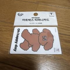 【韓国限定】 交通カード　Tmoney カード　ARTBOX 限定　犬　プードル