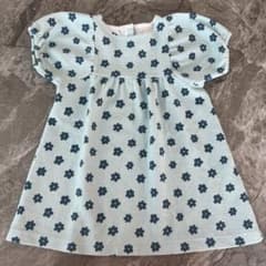 ZARA キッズ 花柄 半袖ワンピース 98cmのサムネイル