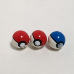 몬스터볼 피규어 3개 세트 미니어처 직경 약 1 cm 포켓몬
